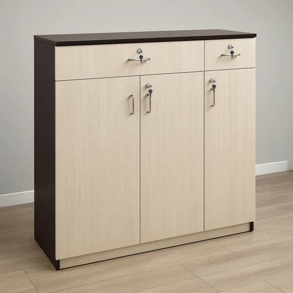 Partical Cream Shoe Rack