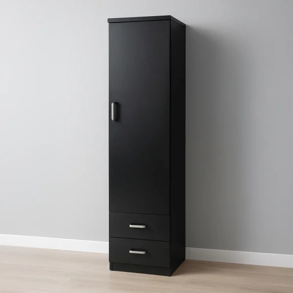 Partical Dark Black Shoe Rack