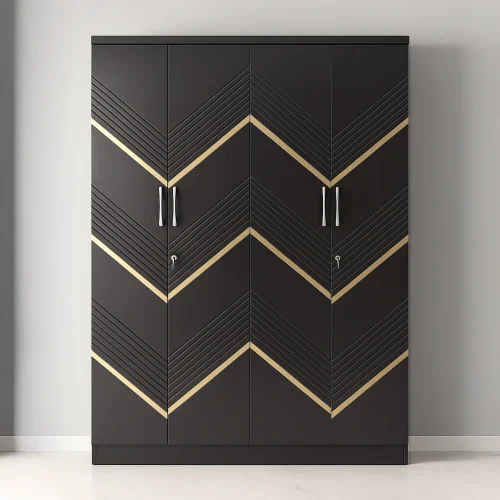 Signature Dark 4 Door Wardrobe