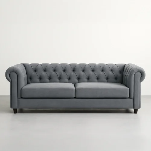 Kensington Modern Chesterfield 3-Seater Sofa