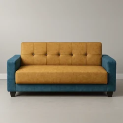 Nova Modern Color Block Loveseat Sofa