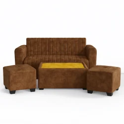 Verona 4-Piece Channel Tufted Sofa Set