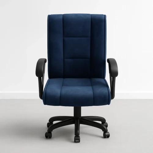 Navy Blue Swivel Desk Chair - Office Chair B-102