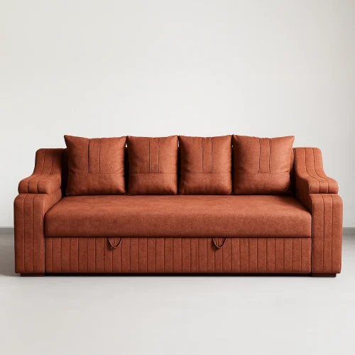 Sienna Contemporary Channel Tufted Sofa