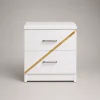 Nova Luxury White Bedside Table
